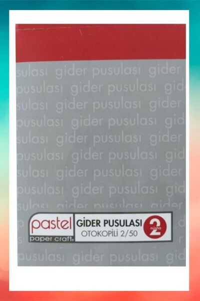 Pastel Gider Pusulası 2/50 (A5) Ölçüsü: 14x20 Cm, Otokopili 1 Asıl 1 Suret 2 ...