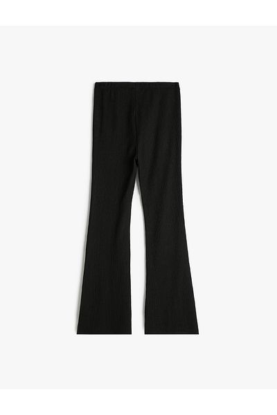 Koton Spanish Leg Basic Trousers - Elastic Waist