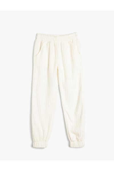 Koton Polar Jogger Sweatpants - Pockets and Waist Elastics