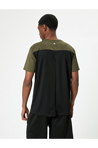 Koton Αθλητικό μπλουζάκι Color Blocked Slogan Printed - Crew Neck