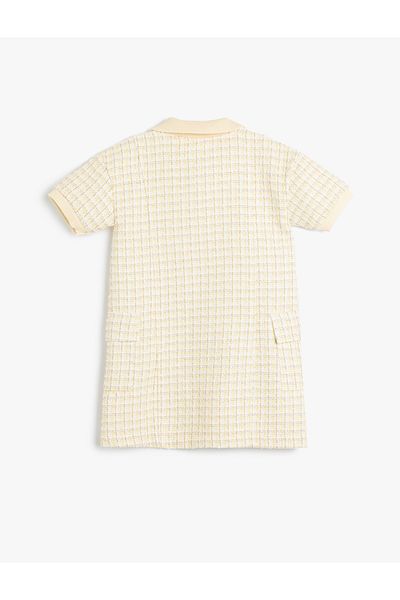 Koton Φόρεμα Polo Neck Tweed - Κοντό μανίκι
