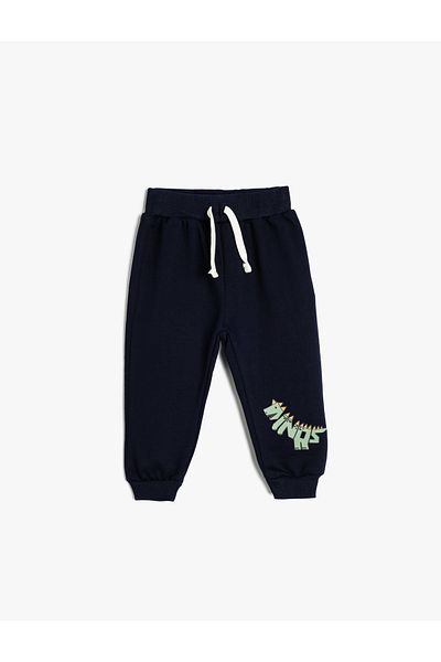 Koton Dinosaur Printed Cotton Jogger Sweatpants
