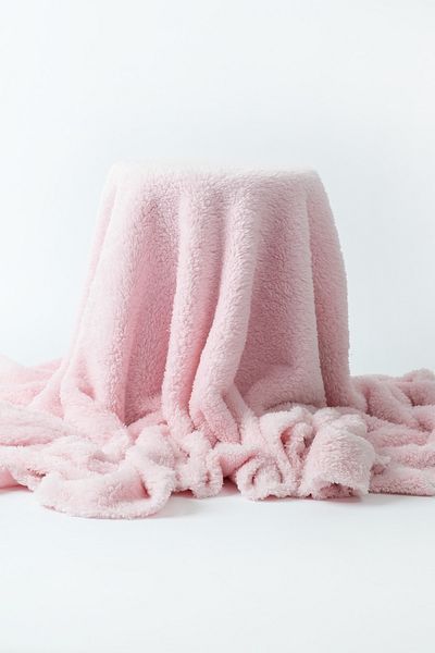 Gleamy Welsoft Gray Plush Fabric - 1.5 Meter Tall, 1.80 cm Width, Double Sided Comfort