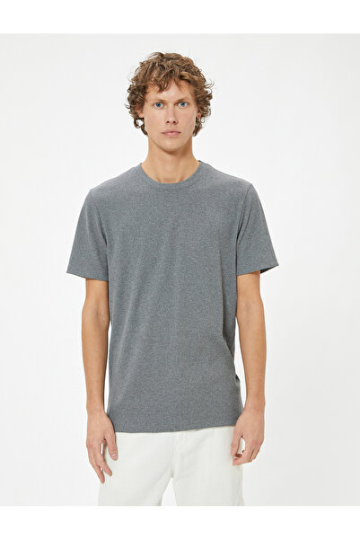 Koton Basic Kısa Kollu Bisiklet Yaka Slim Fit Tişört