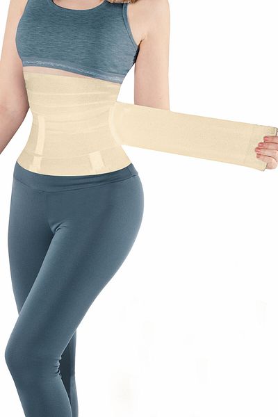Cooqpoo Unisex Skin Color Slimming Slimming Wrap Waist Corset