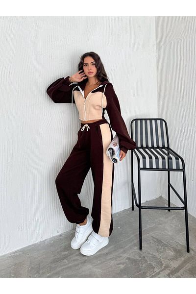 DEEFWEAR Three Thread Double Color Lower Upper Set Thick Cotton Fabric