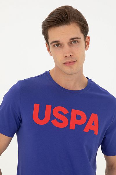 U.S. Polo Assn. Ανδρικό μπλουζάκι Regular Fit Crew Neck Blue Basic 50279620-vr212