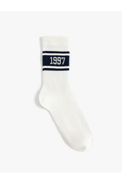 Koton Pamut kevert számmal nyomtatott zokni