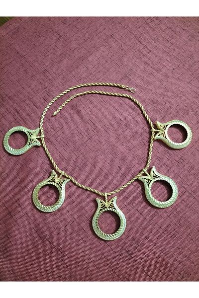 Arjew 5 Full Chain Necklaces with Tulip Frame - Suitable for Wearing