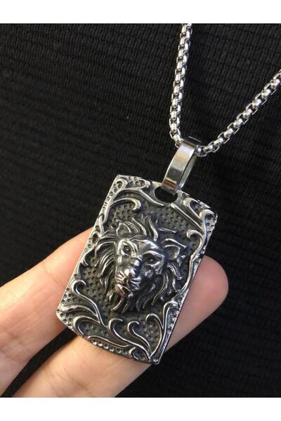 vogutima Aslan (Lion) Erkek Çelik Kolye • Sevgiliye • Eşe • Babaya • Arkadaşa...