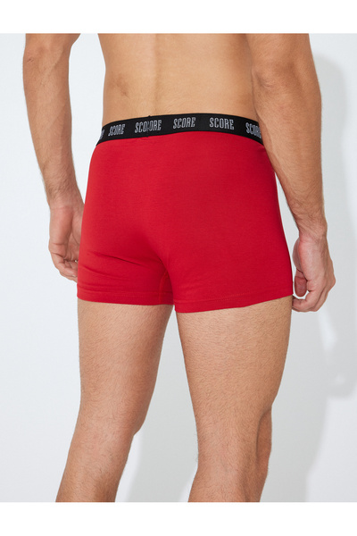 Koton Sports Printed Cotton 3-Piece Boxer Set