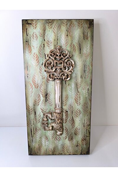 IremTasarimAtolyesi Anahtar Pano Ahşap Tablo Polyester Anahtar Duvar Dekoru E...