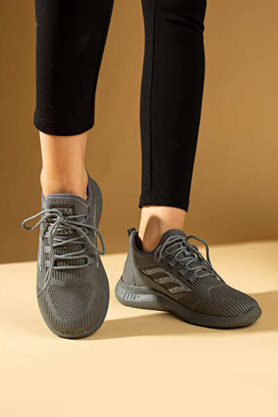 Pembe Potin Unisex Füme Triko Rahat Taban Confort Sneaker Spor Ayakkabı