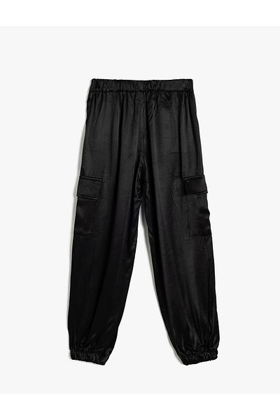 Koton Pantaloni de jogger cu buzunar cargo din țesătură din viscoză