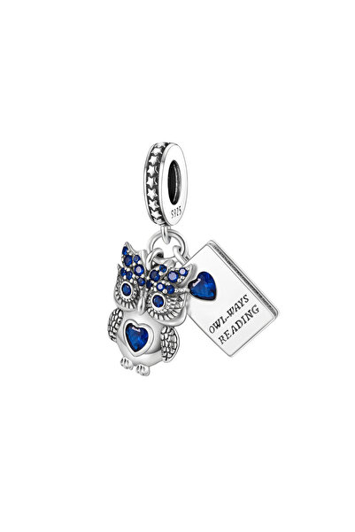 Dumledo Her Zaman Okuyorum Baykuş Charm | 925 Ayar Gümüş
