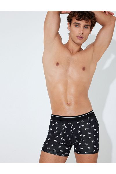Koton Σετ μπόξερ 3 τεμαχίων βαμβακερό - Skull printed και πολύχρωμο