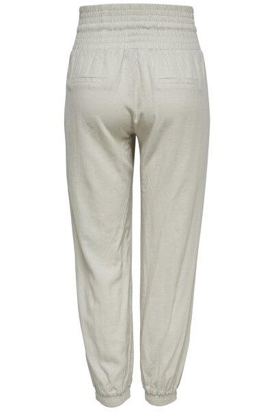 ONLY Onlpalma Reg Str Linen Mix Track Pnt 15177116 Stone