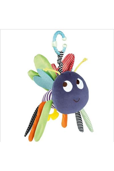 Love Love Colorful Cute, Squishy Bee Plush, with Rattle
