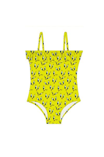 SLIPSTOP Eyes Swimsuit YELLOW Παιδικό μαγιό