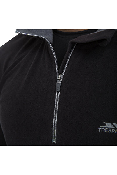 Trespass Blackford - Microfleece At100 Ανδρικό μαύρο φλις ERKEK POLAR MAFLMFN10001