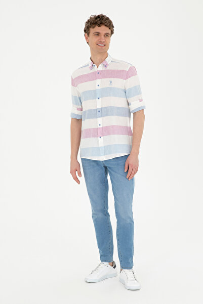 U.S. Polo Assn. Ανδρικό μακρυμάνικο πουκάμισο Saks 50283667-VR032