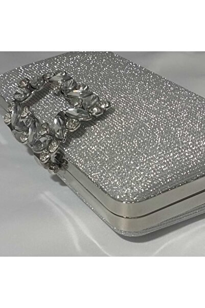 Şarra Gossi Ασημένια βραδινή τσάντα Ασημένια βραδινή τσάντα