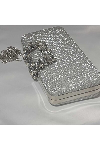 Şarra Gossi Ασημένια βραδινή τσάντα Ασημένια βραδινή τσάντα