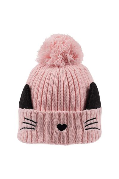 Kitti 0-18 Eared Dried Rose Beanie