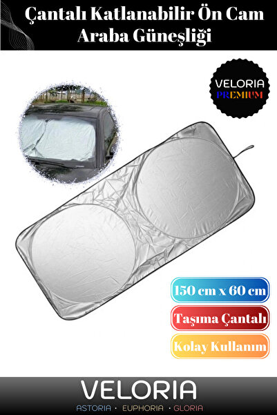 Veloria Blocare premium a luminii UV - Parasolar durabil pentru mașină cu dou...