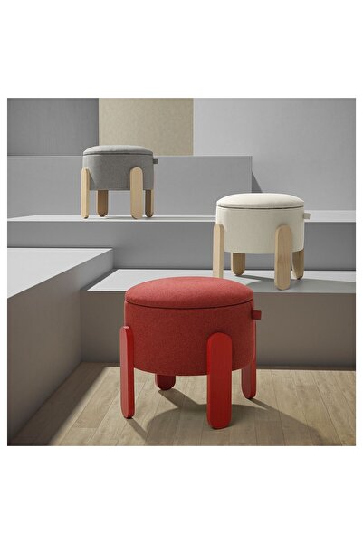 IKEA Cushion, Pouf with Storage Eyes, Diameter: 44 cm Height: 41 cm