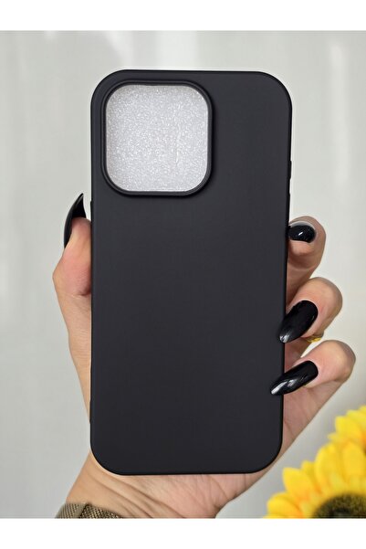 Magic Ring Iphone 16 PRO Uyumlu İçi Kadife Lansman Siyah Telefon Kılıfı