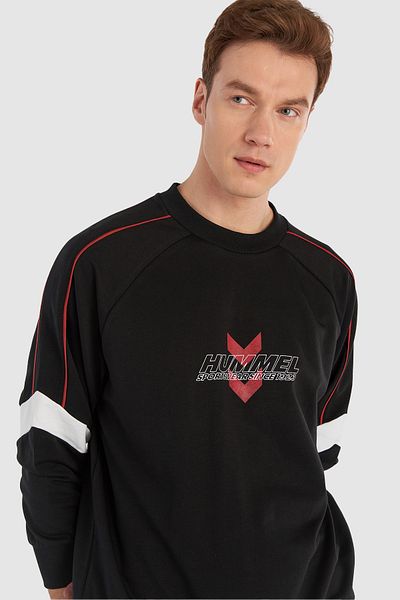 hummel Μαύρο ανδρικό φούτερ - 921995 -2001 Hmljimmy Oversize