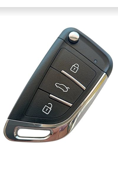 GMA KEYS Luxury Bmw Fem - Keydiy Key Container with Type and Switchboard, 3 Keys, 1St Quality