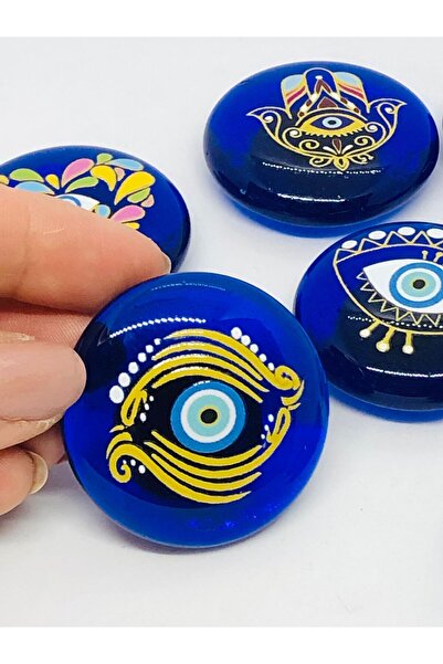 Azrua Göz Nazar Boncuklu Magnet, Dekoratif Obje, Buzdolabı Süsü