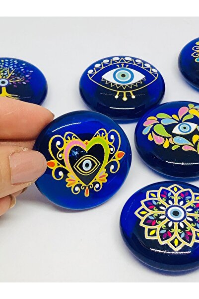 Azrua Hayat Ağacı Nazar Boncuklu Magnet, Dekoratif Obje, Buzdolabı Süsü