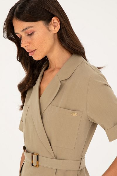U.S. Polo Assn. Rochie țesută mini dimensiune somon pentru femei 50280571-vr027