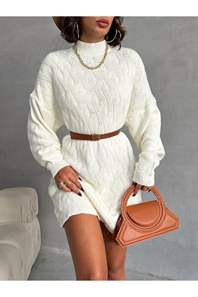 Nosia Patterned Low Sleeve Knitwear Tunic