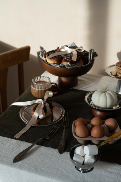 Beige & Stone Metal 18 cm Dessert Presentation Plate