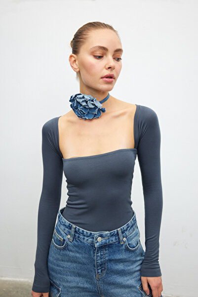 alenmoda Μπάλα με τετράγωνο λαιμό - Limited edition