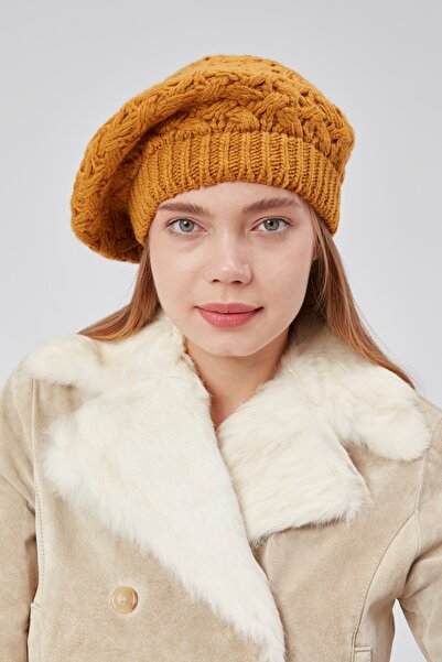 derikem Kadın Kışlık Şık Triko Ressam Örgü Bere