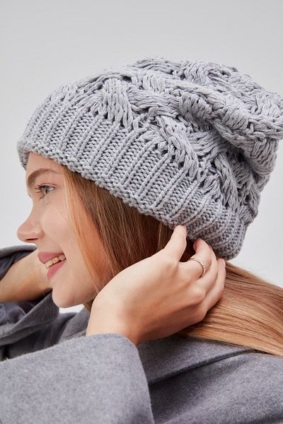 derikem Stylish Women's Hair Braid Lined Knitwear Beret