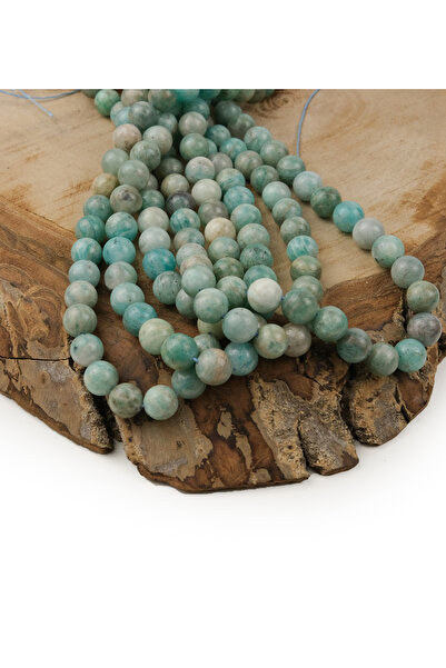 Prestij Boncuk Perle od prirodnog kamena amazonita 8 mm