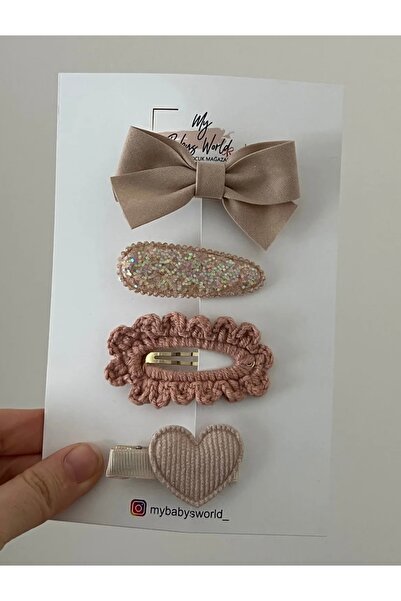 My Baby's World Set de agrafe maro pentru copii/bebe