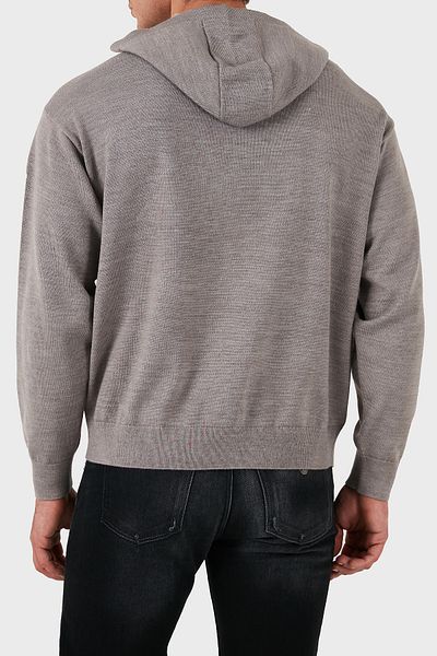 Armani Exchange Men's Hooded Sweater - Cotton and Wool Blend, Regular Fit Pullover 6Dzm2Y Zm4Nz 17Ac