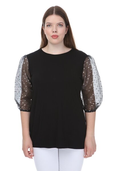 Hanezza Balon Kol Detaylı Bluz