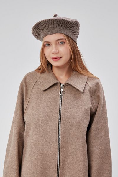 derikem Women's Winter Stylish French Painter Plain Knit Beret Hat