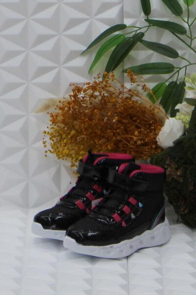 fort Cool Kids Siyah Rahat Hafif Işıklı Kız Çocuk Bot