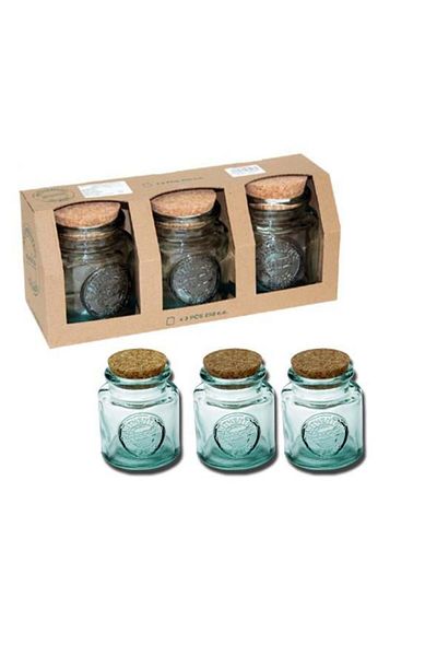 san miguel 250Cc 3-Piece Jar Set