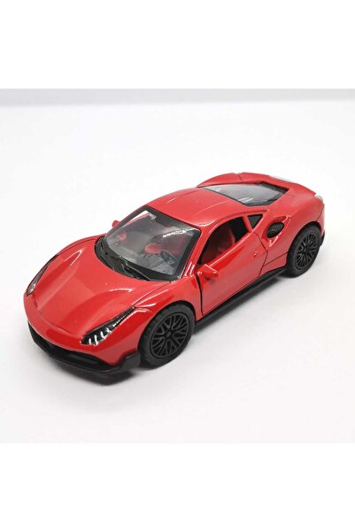 Daily Bazaar أبواب سيارة معدنية نموذجية تفتح وتنزلق وقابلة للحركة باللون الأح...