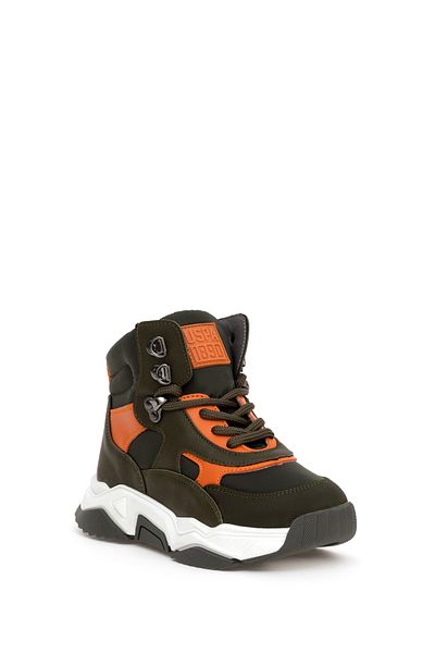 U.S. Polo Assn. Boy's Khaki Boots 50277240 -Vr027